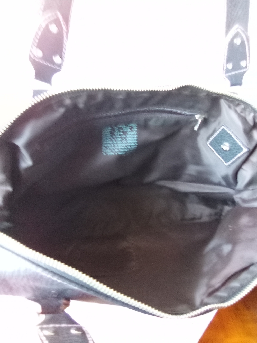 Matt & Nat Black Handbag with Pink Trim - Picture 2 of 3